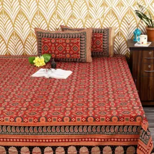 King size 108x108 Bagru bedsheet
