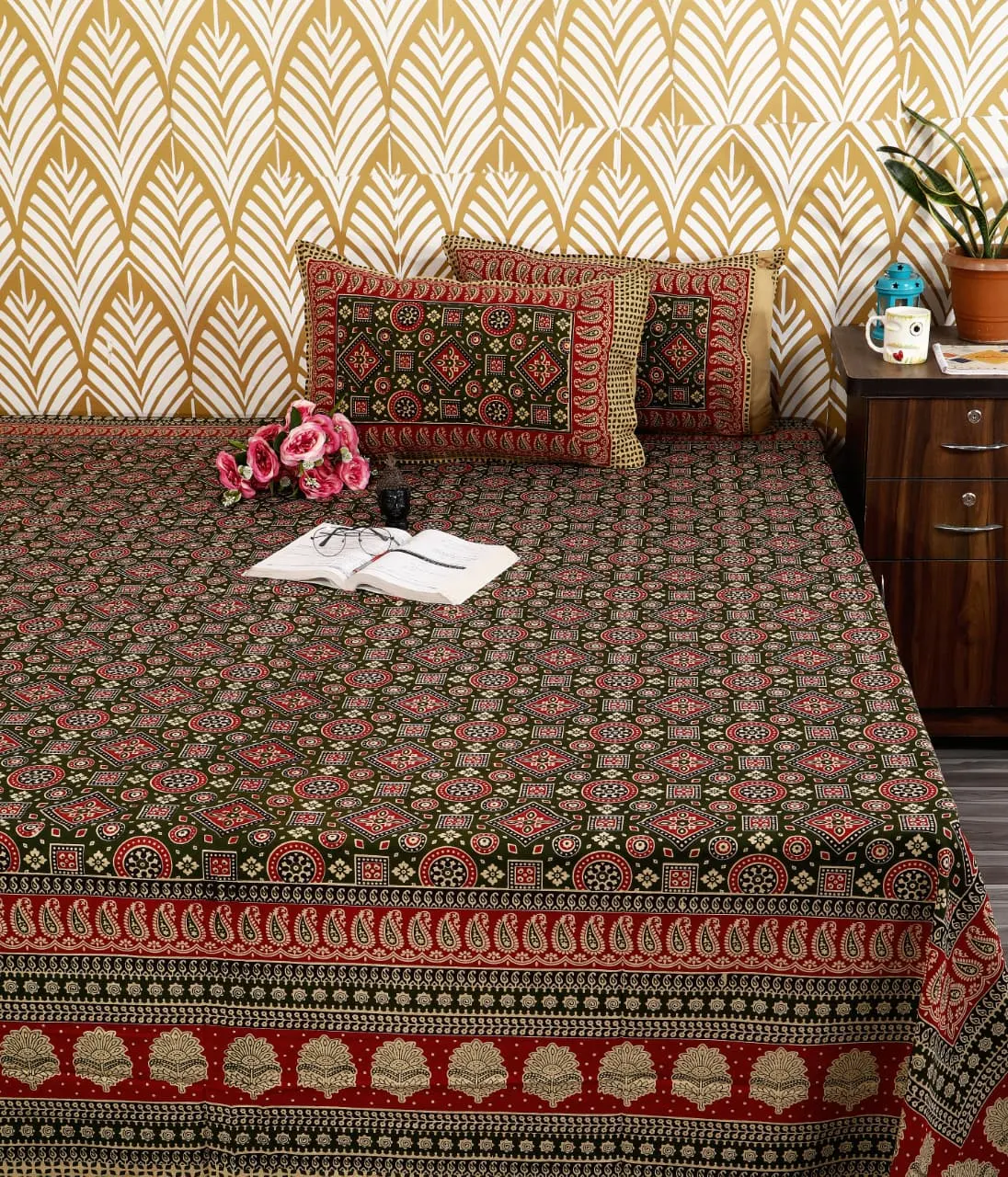 Direct factory supply Bagru bedsheets