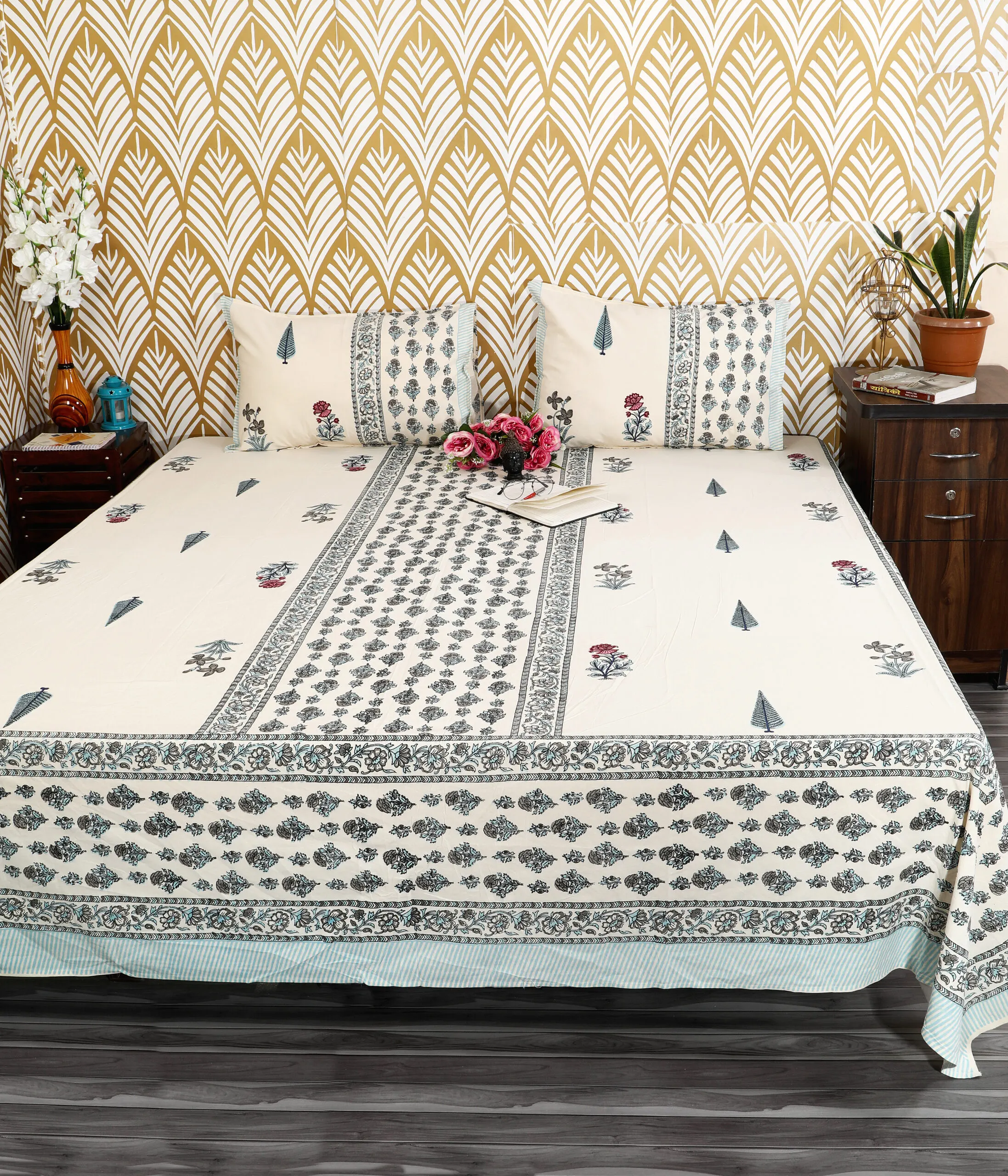 Jaipur print bedsheets for export