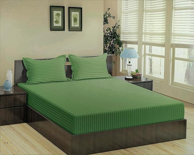 King size Jaipuri bedsheets wholesale, 210 TC solid striped B2B