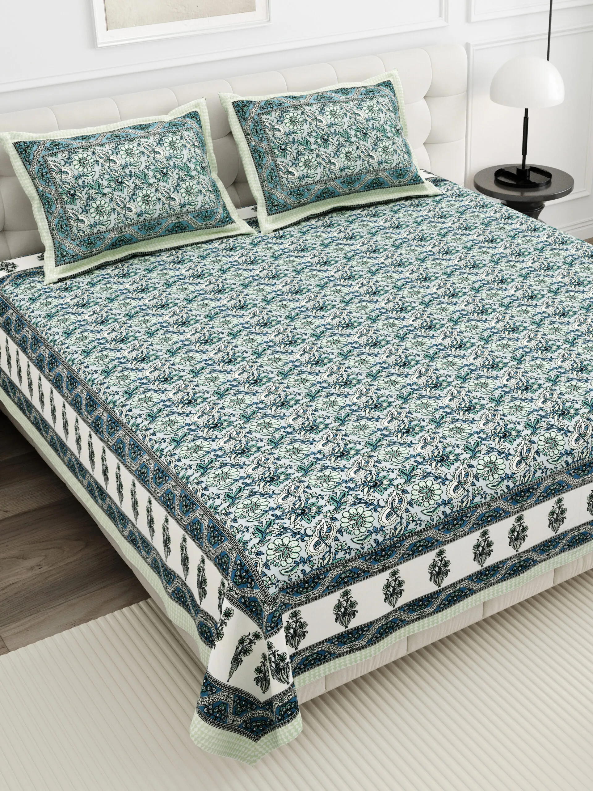 3-stage factory QC process weaving print stitching bedsheet quality control Sanganer Jaipur