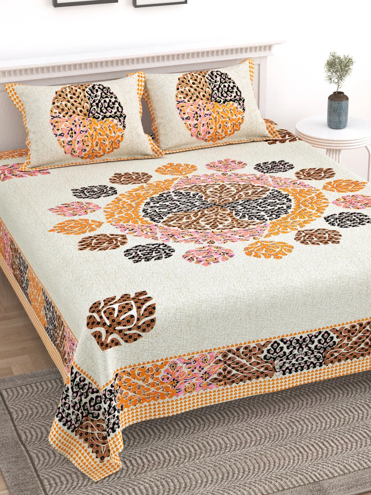Elite Jaipur Double Bed Bedsheet pure cotton wholesale view 13
