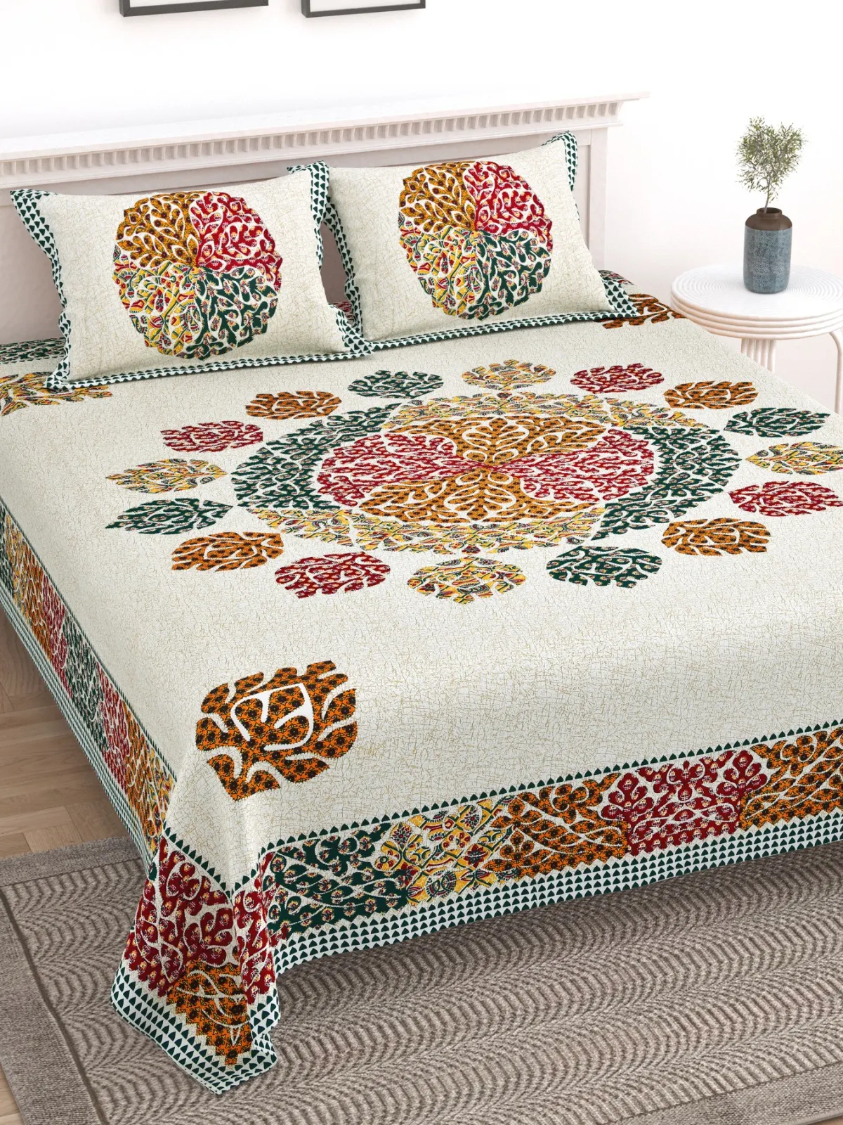 Elite Jaipur Double Bed Bedsheet pure cotton wholesale view 20
