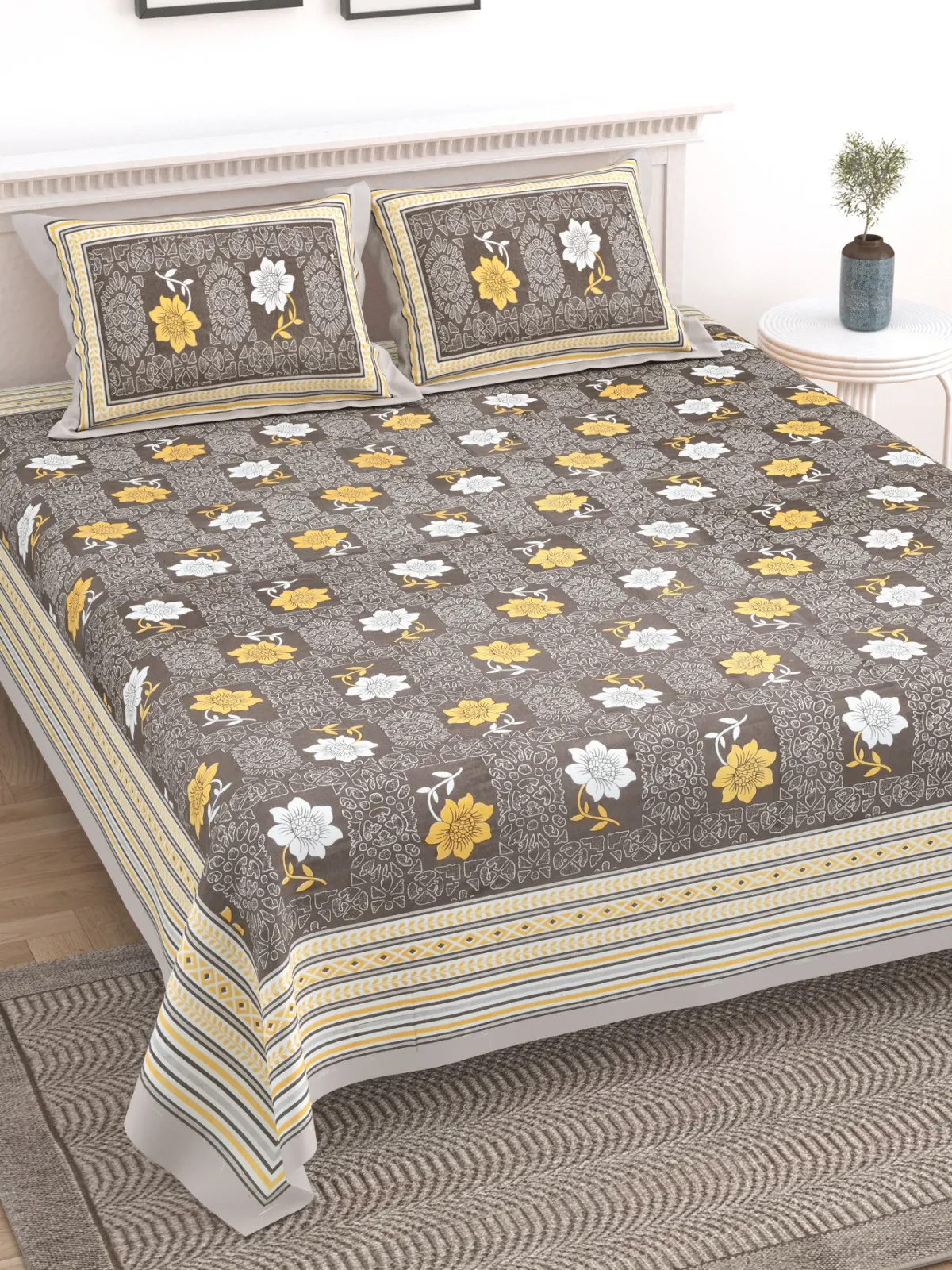 Elite Jaipur Double Bed Bedsheet pure cotton wholesale view 8