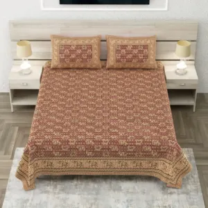 Rose rose sanganeri double bedsheet 90x108 wholesale Jaipur β Rose Mauve Jaal double bedsheet 90x108 wholesale Jaipur β Sanganer Heritage collection