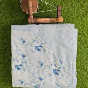 Blue sprig double dohar 90x100 wholesale Jaipur – Blue Floral Sprig reversible double bed dohar 90x100 wholesale Jaipur – Barkha collection