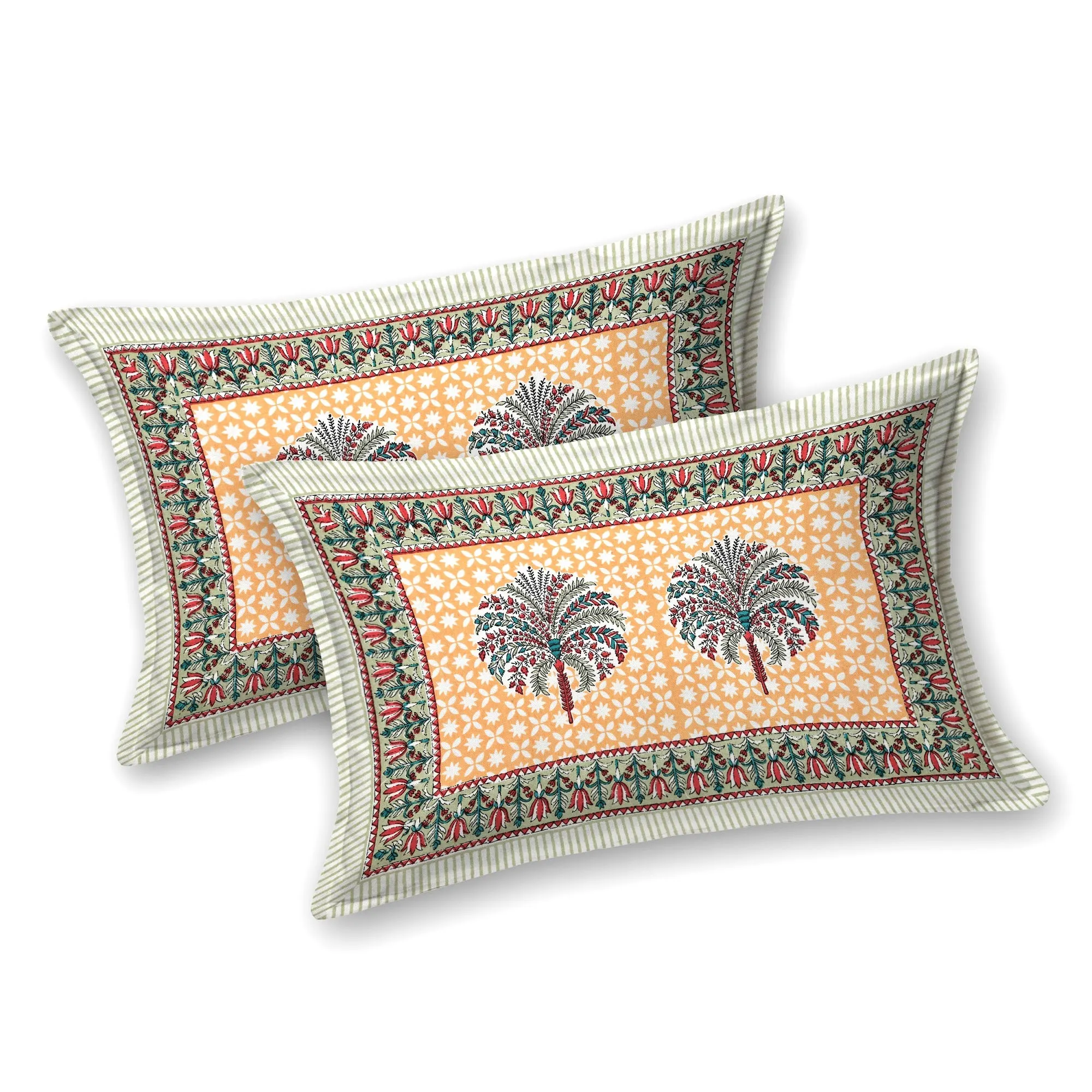 Aadoo Khajoor Buta pure cotton double bedsheet 90x108 wholesale Jaipur – view 5