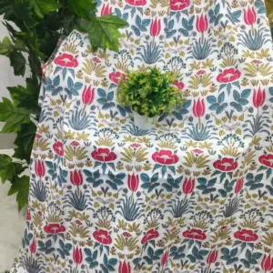 Tulip Jaal Yellow Border Jaipuri Razai Wholesale – Mulmul Cotton Quilt (Jal Mahal)